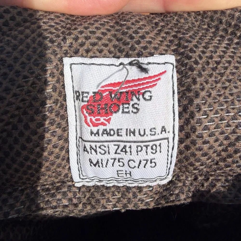 Red Wing 6015 GoreTex Waterproof Work Boots USA Made Sz 11D Brown Leather Safety
